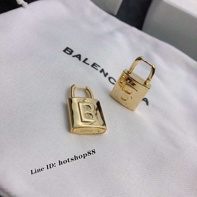 巴黎世家專櫃Balenciaga新款金色耳釘耳環 zgb2457